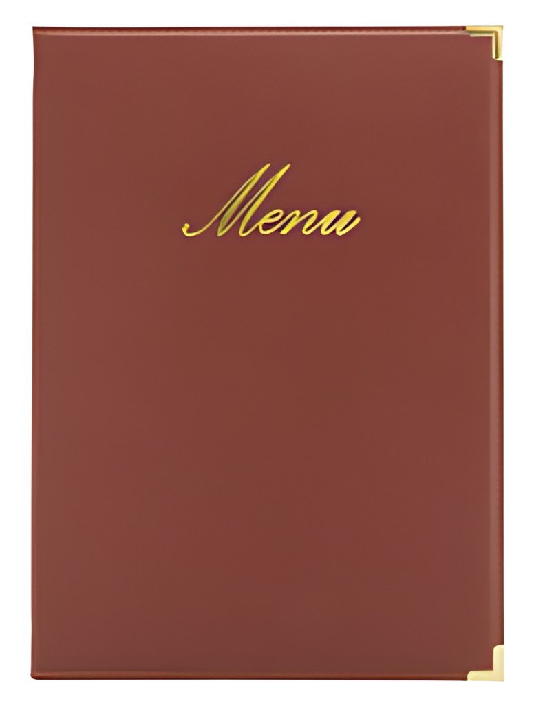 Securit Protège-menus CLASSIC, A4, bordeaux