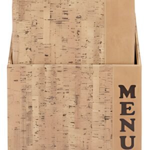Securit Protège-menus DESIGN CORK, A4, boîte de 10