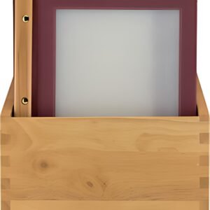 Securit Protège-menus WOOD, A4, en boîte de 20, bordeaux