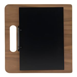 Securit Porte-menu classeur CHOPPING BOARD, en noyer