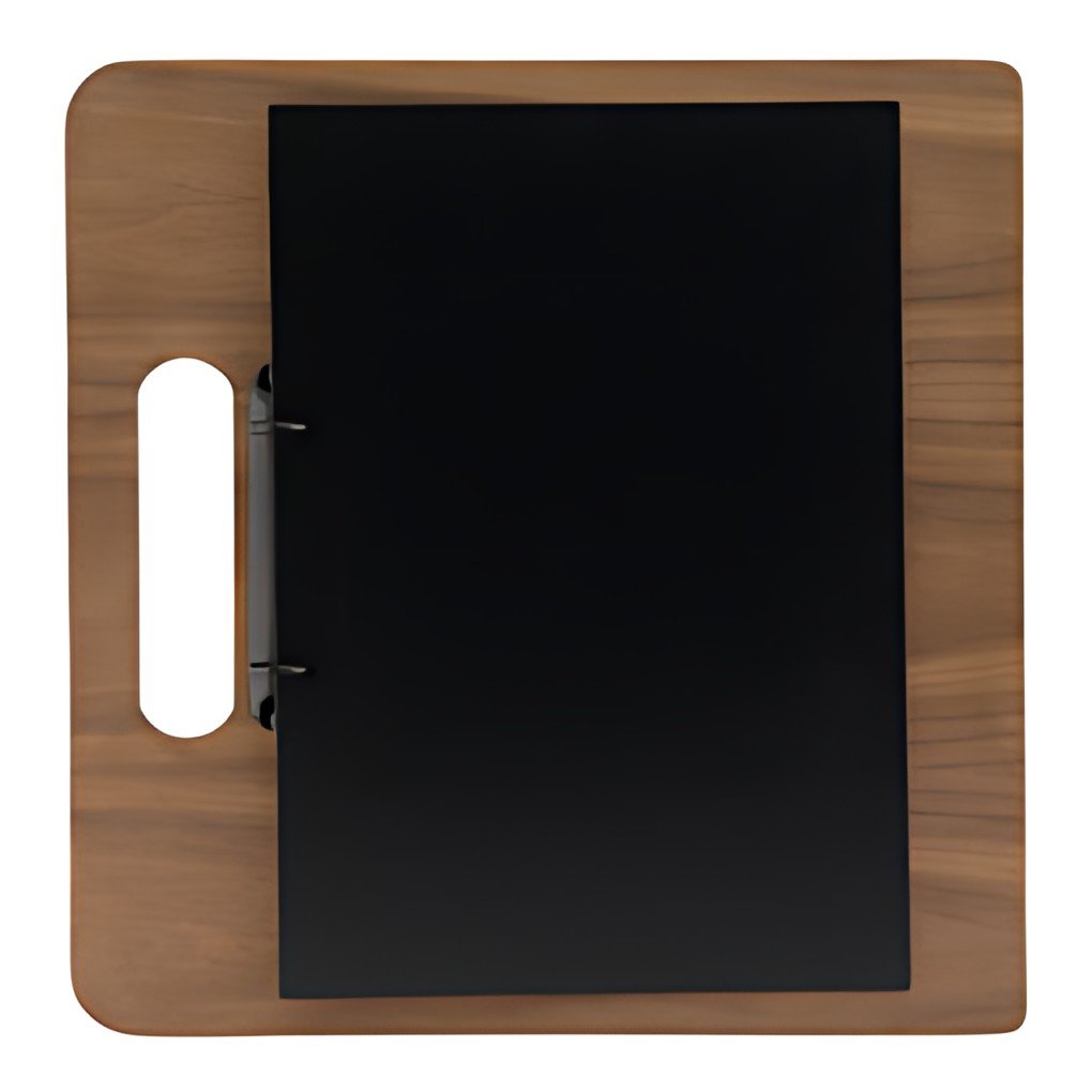Securit Porte-menu classeur CHOPPING BOARD, en noyer