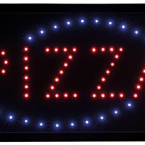 Securit Panneau publicitaire à LED "PIZZA", 2 couleurs vives