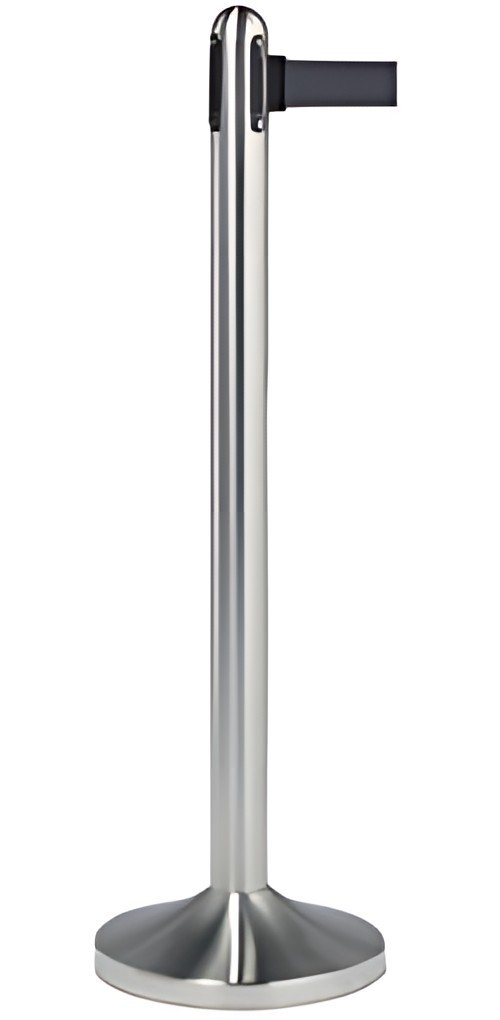 Securit Kit de poteau d'accueil RETRACTABLES, chrome / gris