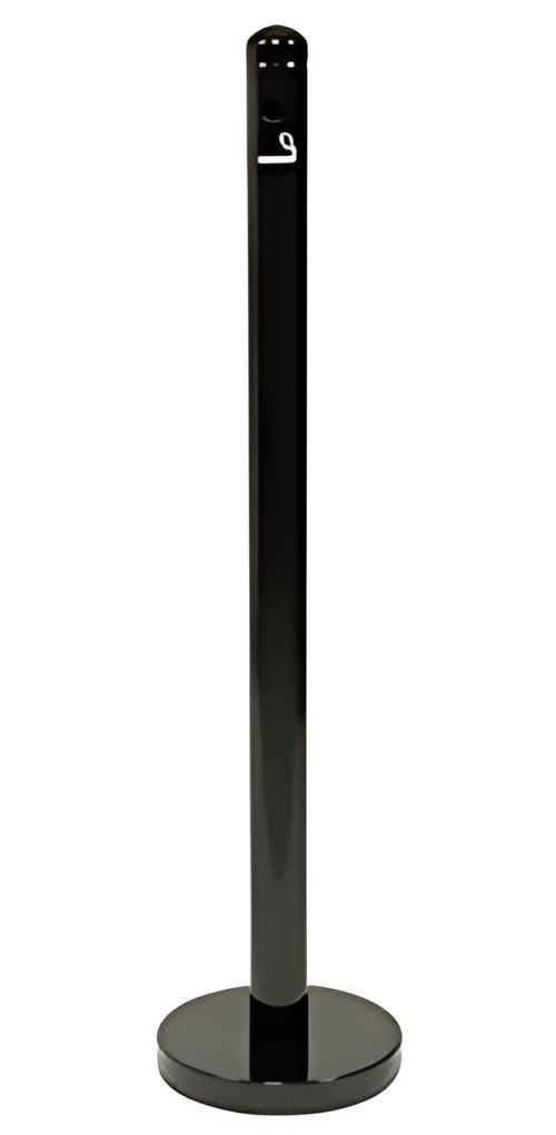 Securit Système cendrier au sol SMOKER POLE - poteau, noir