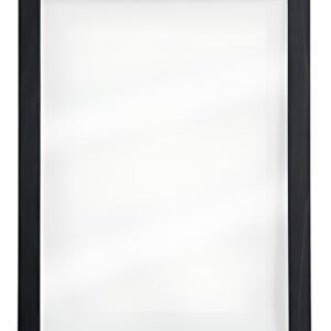 Securit Ardoise murale WOODY, en verre, cadre bois, noir