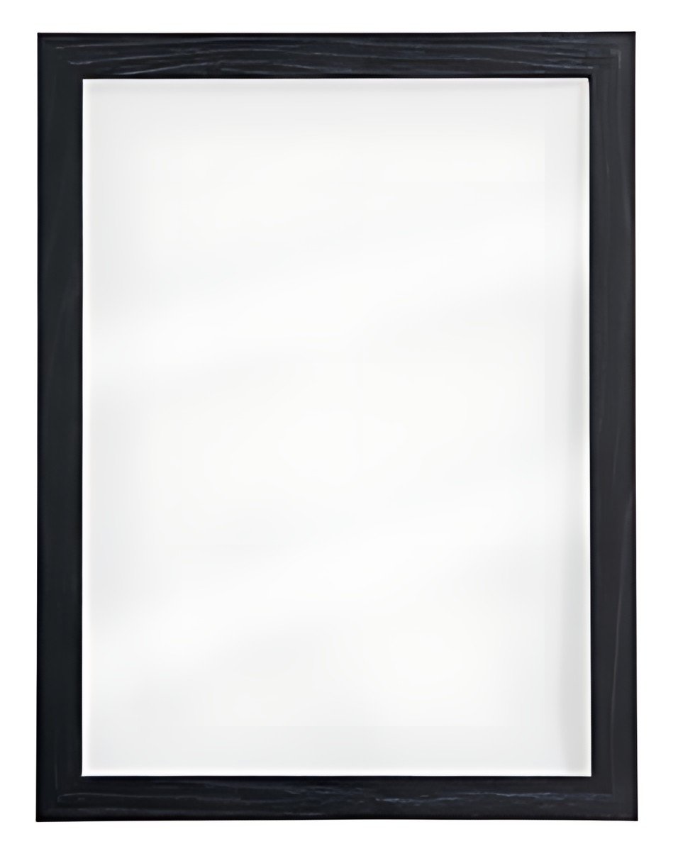 Securit Ardoise murale WOODY, en verre, cadre bois, noir