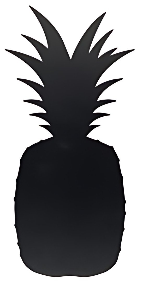 Securit Ardoise SILHOUETTE "PINEAPPLE", noir