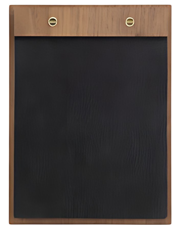 Securit Porte-menu "Walnut Leather", A4