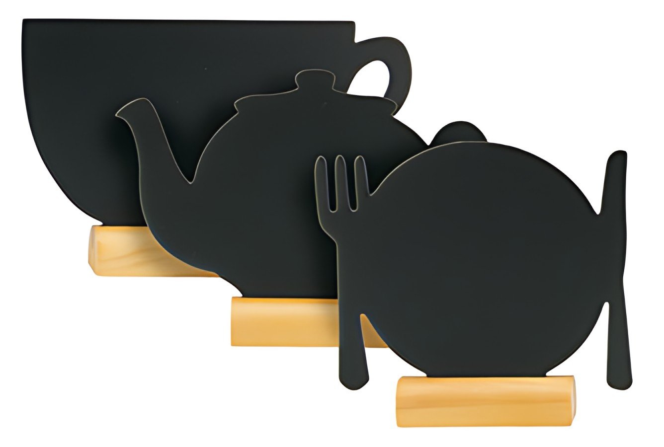 Securit Ardoise de table SILHOUETTE MINI "MIX-3