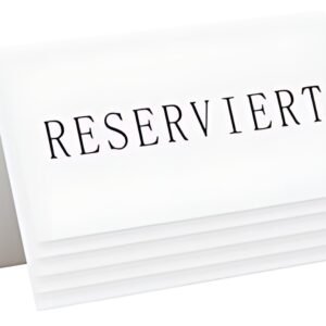 Support de table Securit RÉSERVÉ, lot de 5