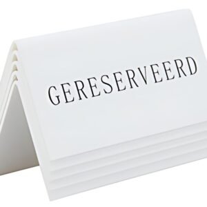 Support de table Securit GERESERVEERD, lot de 5