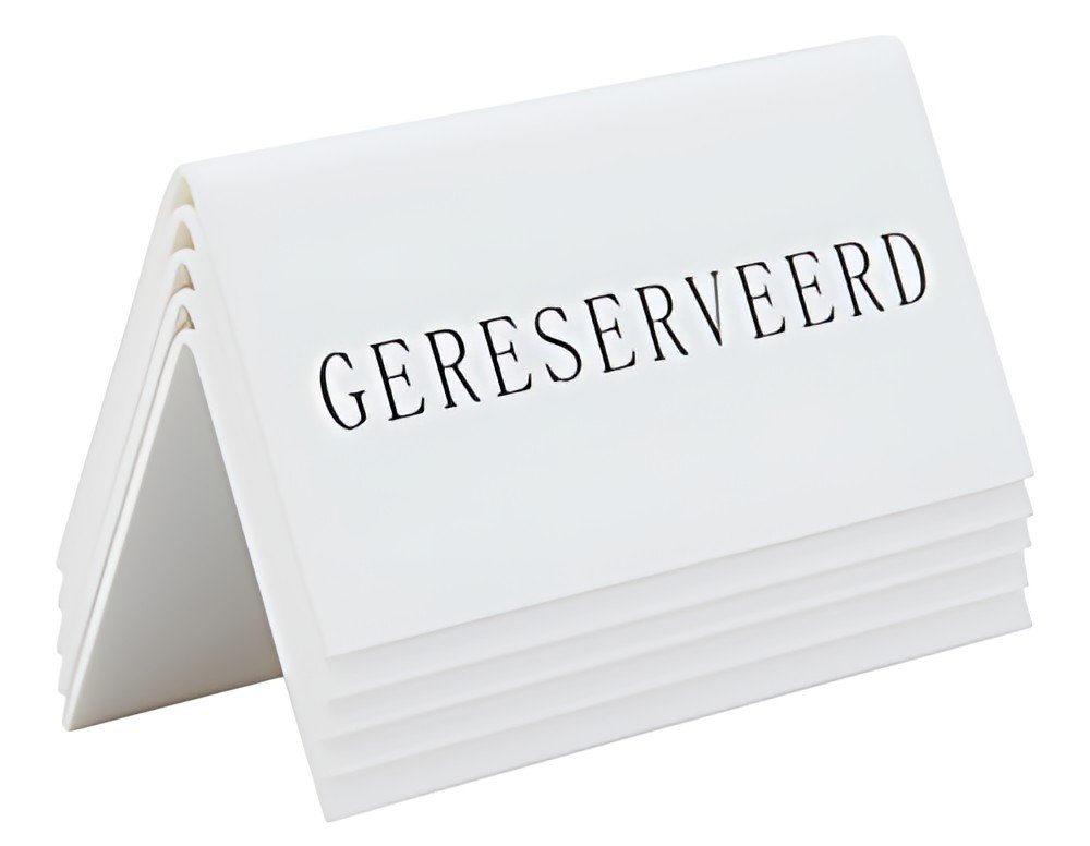 Support de table Securit GERESERVEERD, lot de 5