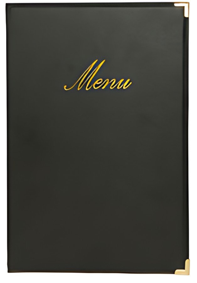 Securit Protège-menus CLASSIC, A5, noir