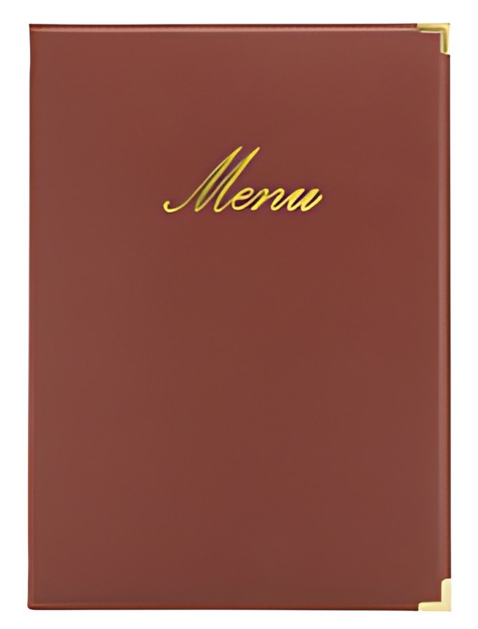 Securit Protège-menus CLASSIC, A5, rouge bordeaux