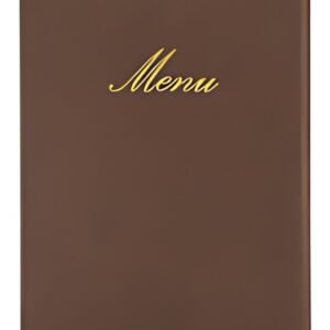 Securit Protège-menus CLASSIC, A5, aspect cuir, brun