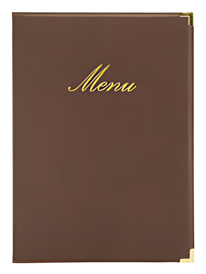Securit Protège-menus CLASSIC, A5, aspect cuir, brun