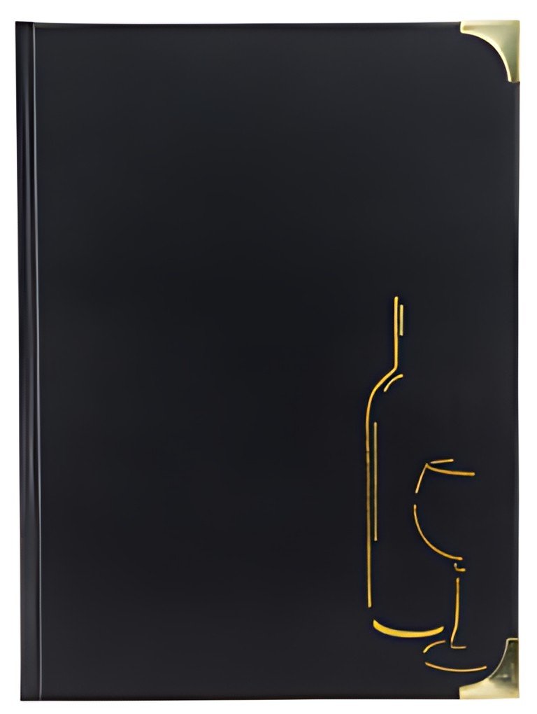 Securit Carte de boissons BASIC, A4, noir