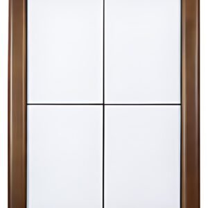 Securit Vitrine d'affichage LED CLASSIC, 6 x A4, brun foncé