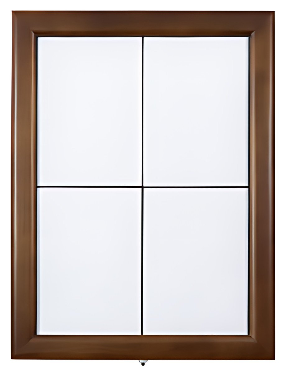 Securit Vitrine d'affichage LED CLASSIC, 6 x A4, brun foncé