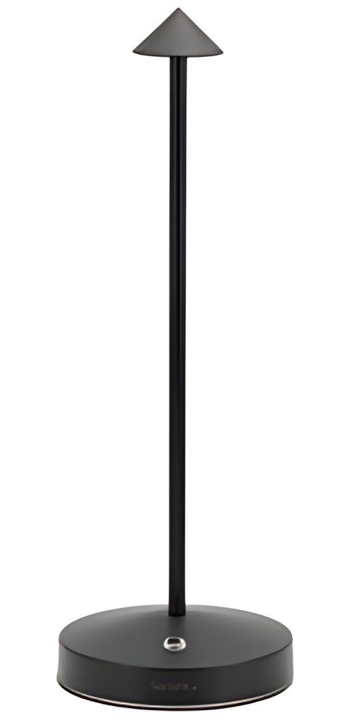 Securit Lampe de bureau LED rechargeable ANGELINA, noir