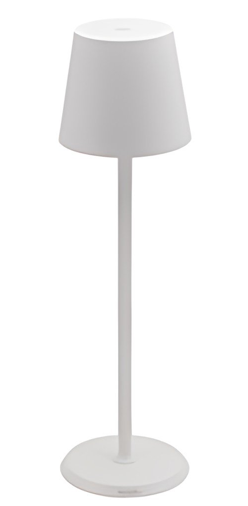 Securit Lampe de table à LED rechargeable FELINE, blanc