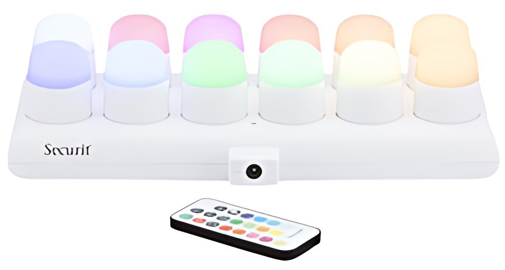 Securit Set de bougies LED rechargeables AMSTERDAM, RVB