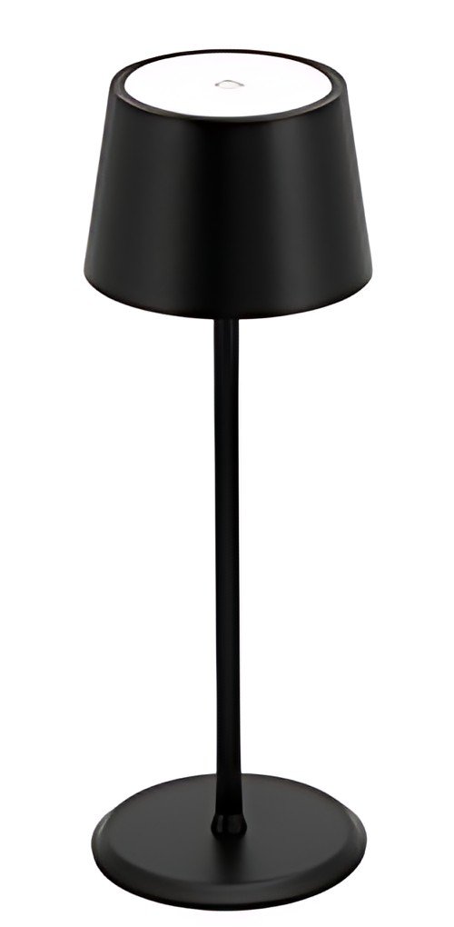 Securit Lampe de table LED rechargeable MONTE CARLO, noir