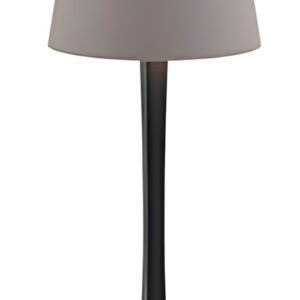 Securit Lampe de table LED rechargeable MILAN, noir/taupe