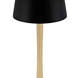 Securit Lampe de table à LED rechargeable ROME, or/noir