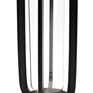 Securit Lampe de table à LED rechargeable FLORENCE, noir