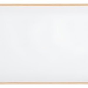 Bi-Office Tableau blanc, cadre en bois, (L)900 x (H)600 mm