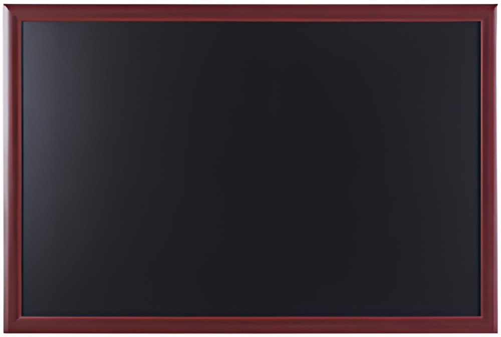 Bi-Office Tableau noir, cadre aspect cerisier, 900 x 600 mm
