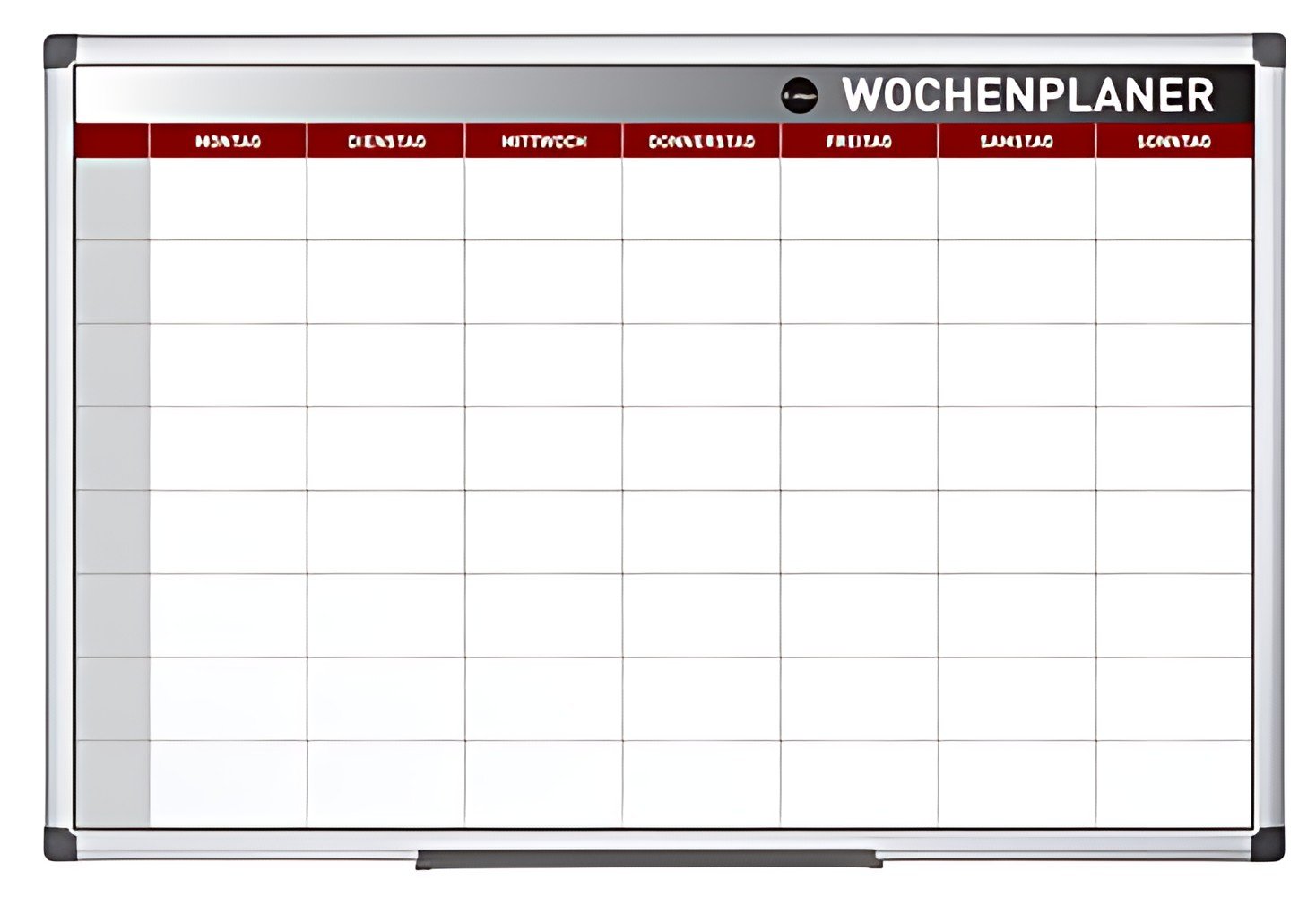 Tableau de planification Bi-Office "planificateur hebdomadaire", 900 x 600 mm