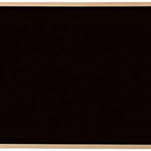 Bi-Office Tableau noir, bois naturel, 800 x 600 mm, noir