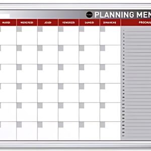 Tableau planning "Mensuel", 900 x 600 mm