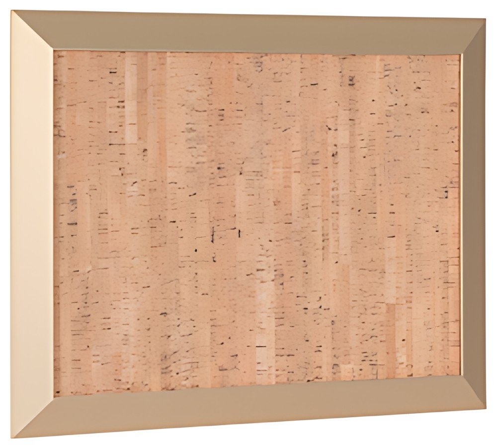 Bi-Office Tableau design en liège Kamashi, 600 x 450 mm, or