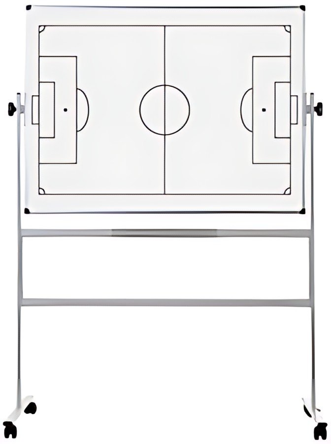 Bi-Office Tableau blanc mobile, football, 1.200 x 900 mm