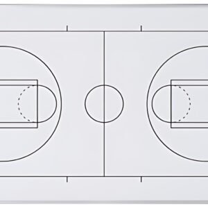 Bi-Office Tableau blanc mural terrain de basket, A3