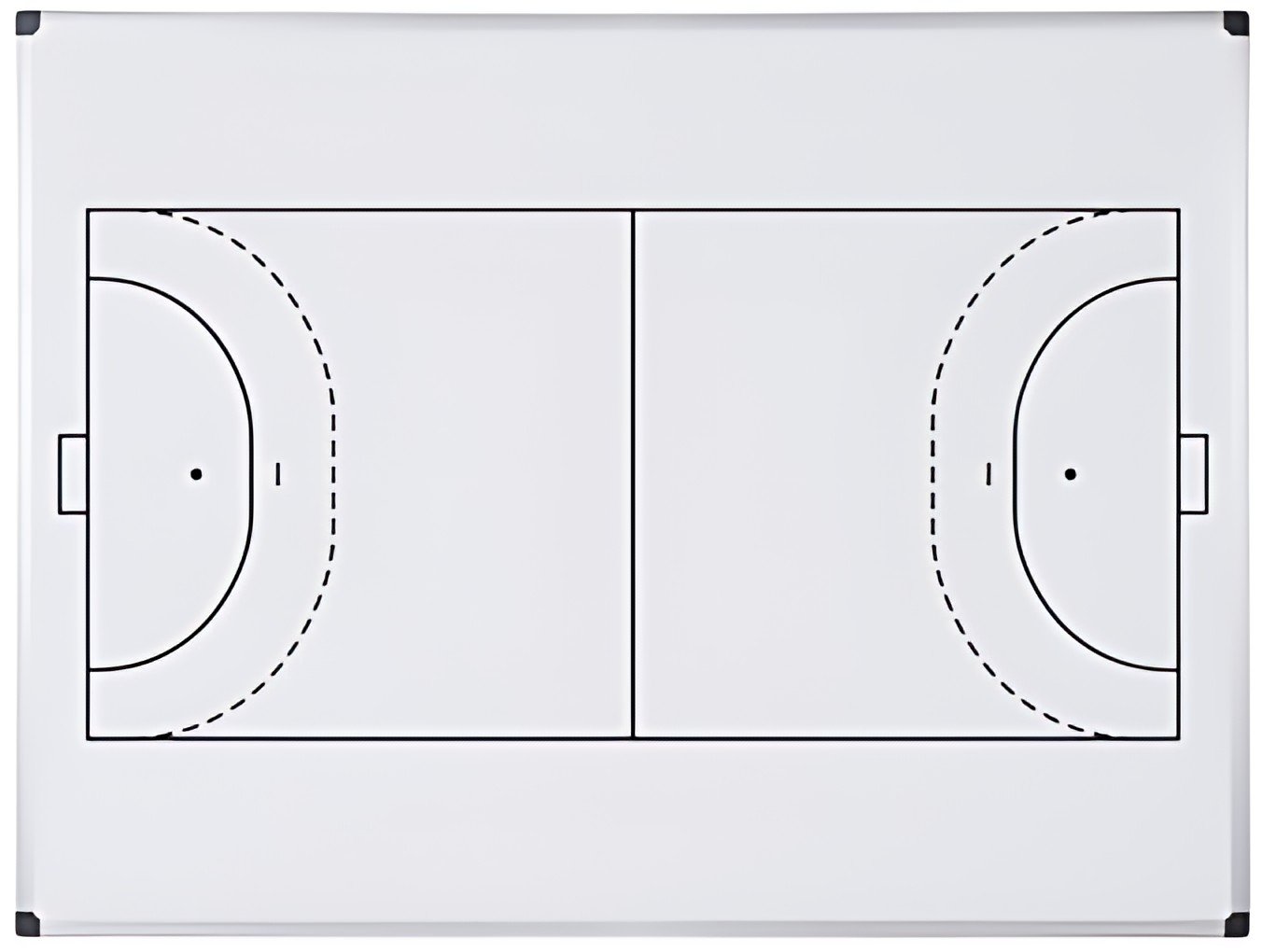 Bi-Office Tableau blanc mural terrain de handball, A4