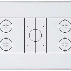 Bi-Office Tableau blanc mural terrain de hockey, A4