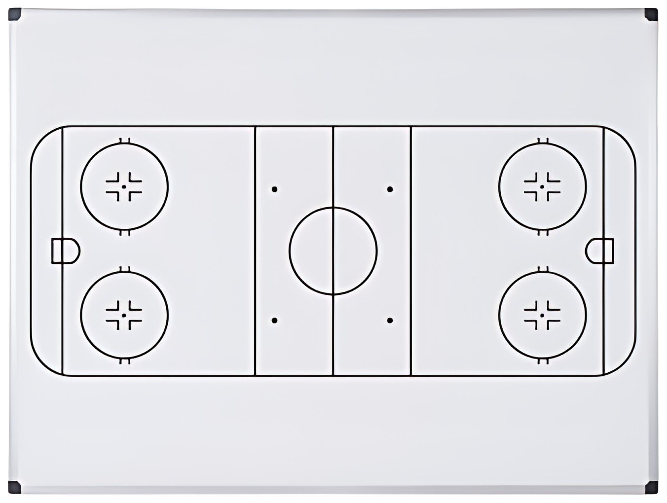 Bi-Office Tableau blanc mural terrain de hockey 600 x 450 mm