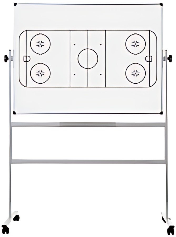 Bi-Office Tableau blanc mobile, hockey, 1.200 x 900 mm