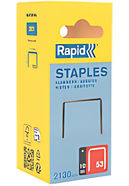 Rapid Agrafe fil fin no. 53, 10 mm, petit paquet