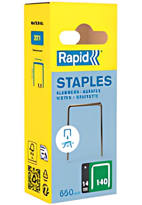 Rapid Agrafe fil plat no. 140, 14 mm, petit paquet