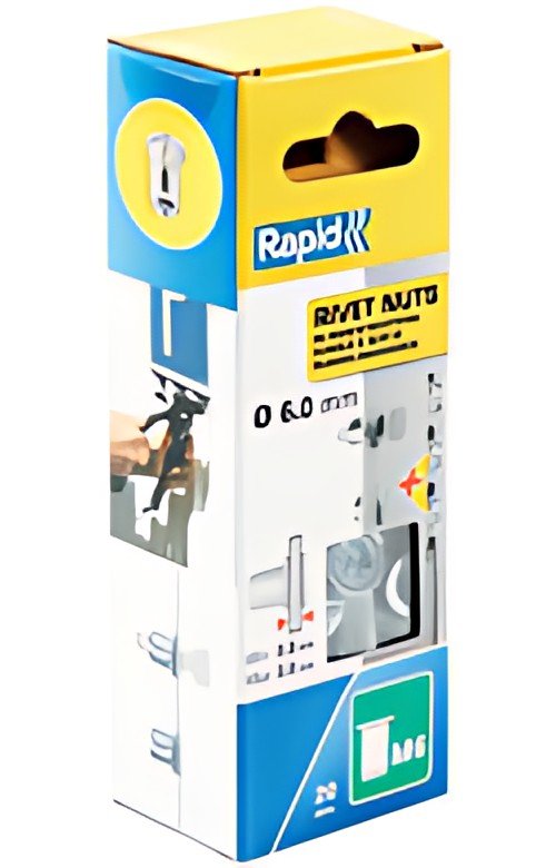 Rapid Écrou à sertir M6, en acier, dans une boîte en carton