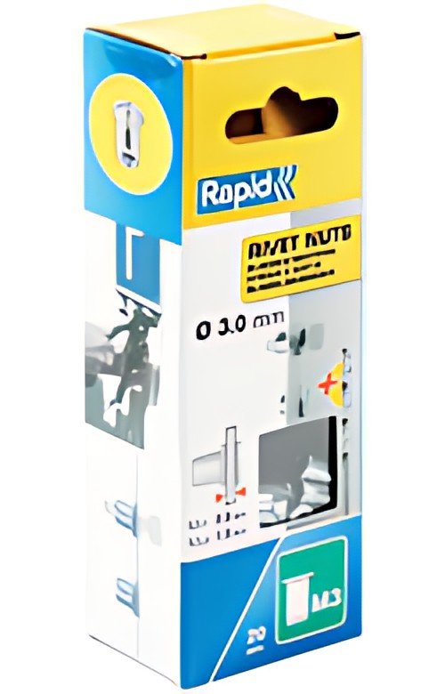 Rapid Écrou à sertir M3, en acier, dans une boîte en carton