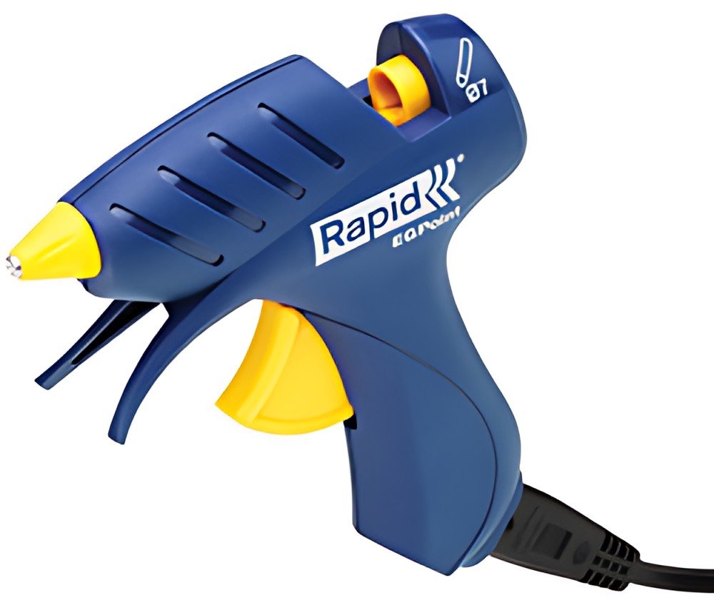 Rapid Pistolet à colle EG Point, cordon amovible, bleu/jaune