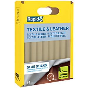 Rapid Bâton de colle textile & cuir, diamètre: 12 mm, court