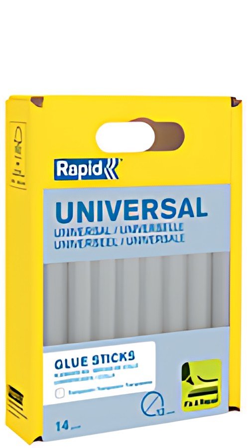 Rapid Bâton de colle universel transparent, diamètre: 12 mm