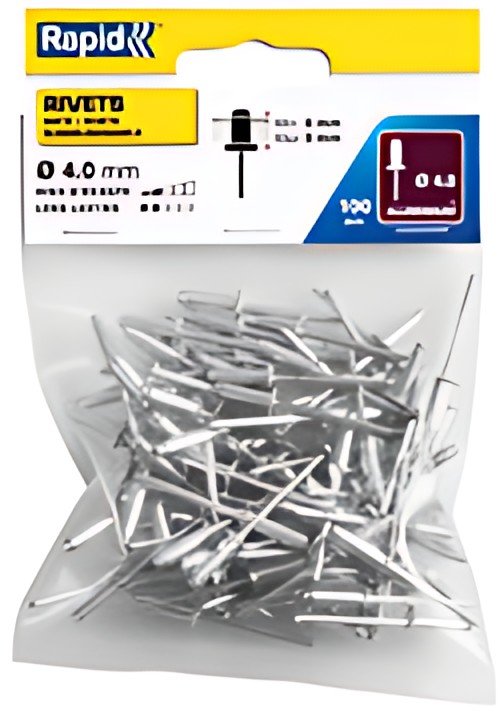 Rapid Rivet aveugle standard, 4,0 x 12 mm, en aluminium